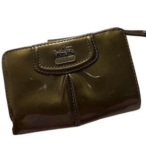 Coach Dark Green Leather Wallet